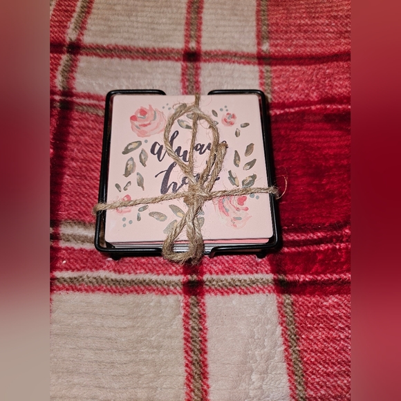 DONATING 11/15/24 ✨️Clearance✨️ Primatives by Kathy Be Joyful coaster set NWOT - Picture 2 of 14